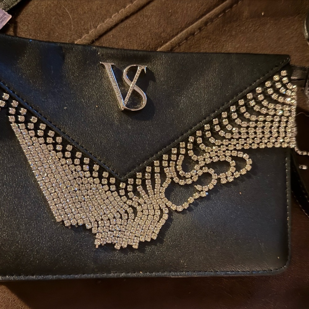 Victoria's Secret Black and jeweled bag